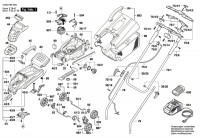 Bosch 3 600 H85 D01 Rotak 32 Li High Power Lawnmower 36 V / Eu Spare Parts